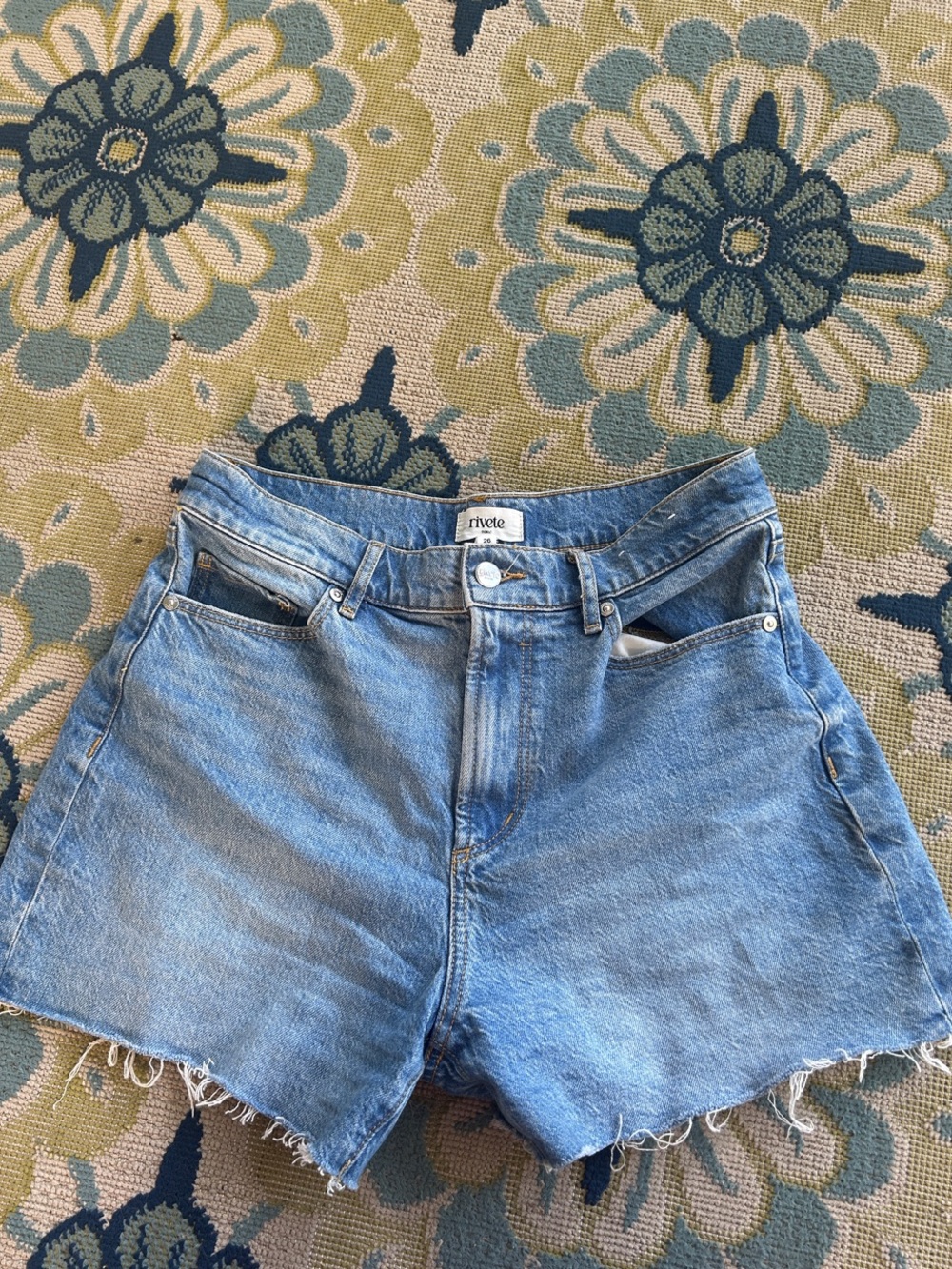 LOFT Light Blue Denim Cutoff Shorts